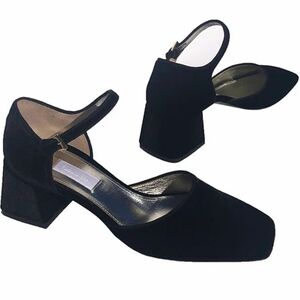 Never Worn- Suzanne Rae: Chic Black Boulevardier Maryjane Shoes